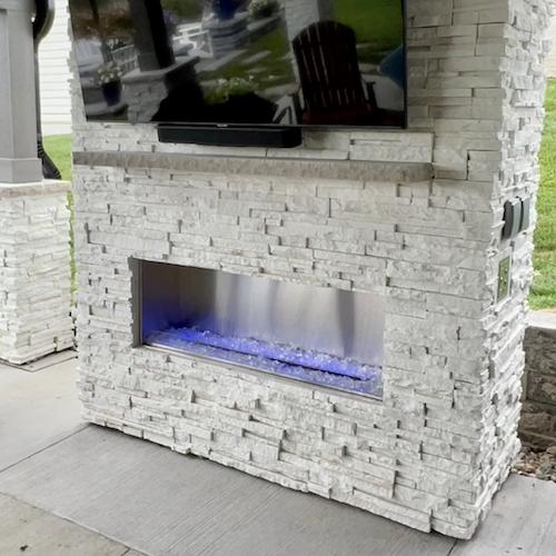 Lanai Outdoor Fireplace