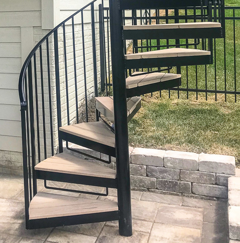 Outdoor Exterior Spiral Staircase